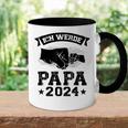 Ich Werde Papa 2024 Papa 2024 Family Tasse Zweifarbig