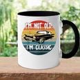 I'm Not Old I'm Classic Car Geburtstag Papa Opa Herren Damen Raglan Tasse Zweifarbig