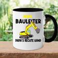 Kinder Kinder Bauherr Jungs Junge Papa's Rechte Hand Mini Bauleiter Tasse Zweifarbig