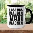 Vatertag Papa Lass Das Mal Denati Machen Retro Spruch Kapuzenjacke Tasse Zweifarbig