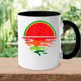 Watermelon Summer Sunset Fruit Watermelon Tasse Zweifarbig