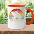 Bär Papaatertag Retro Papa Bär Tasse Zweifarbig