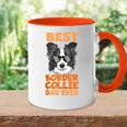 Best Border Collie Dad Ever Cooler Hunde Papaater Geschenk Tasse Zweifarbig