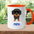 Best Dachshund Dad Ever Rauhaar Dachshund Dad Tasse Zweifarbig