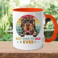 Best Shar-Pei Dad Ever Cadeauintage Pour Amoureux Des Chiens Accent Mug