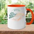 Bester Bruder Der Welt Retro Father's Day Brotherintage S Tasse Zweifarbig