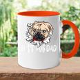 Bester Mops Papa Aller Zeitenintage Tasse Zweifarbig