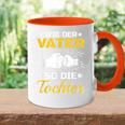 Bester Papa Der Welt Father's Day Wie Der Fater So Die Tochter S Tasse Zweifarbig