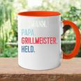 Bester Papa Grillmeister Held Grillen Bester Husann German L Tasse Zweifarbig