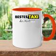 Bestes Taxi Der Welt Für Freunde Mit Führerschein Tasse Zweifarbig