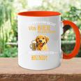 Bier Und Coole Hunde Lustiger Spruch Papa Labrador Gassi Tasse Zweifarbig