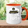 Boot Geschenk Humor Kapitän Opa Segelboot Papa Papi Meer Tasse Zweifarbig