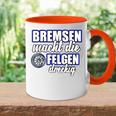 Bremsen Macht Felgen Dreckig Tasse Zweifarbig