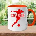 Cottbus Kickenerein Fussball Fan Heimat Brandenburg Rot Tasse Zweifarbig