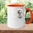 Cute Maltese Dog Graphic Tasse Zweifarbig