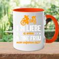 Cycling Ich Liebe Es Wenn Meine Frau Mich Radfahren Lässt Tasse Zweifarbig