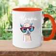 Dad Alpaka Fan Liebhaber Papaatertag Geschenk Alpapa Lama Tasse Zweifarbig