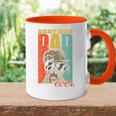 Damen Best Dog Dad Ever Hundepapa Hund Papa Mit-Ausschnitt Tasse Zweifarbig