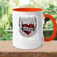 Damen Ich Bin Ein Tätowierter Papa Lustiges Tattoo Geschenk Mit-Ausschnitt Tasse Zweifarbig