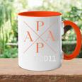 Damen Lustiger Papa Est 2011 Papa Seit 2011 Papa 2011 Mit-Ausschnitt Tasse Zweifarbig