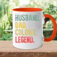 Damen Lustigesintage-Geschenk Ehemann Papa Colonel Legende Retro Mit-Ausschnitt Tasse Zweifarbig