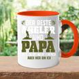 Der Beste Angler Und Papaateratertag Geschenk Herren Tasse Zweifarbig