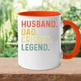 Ehemann Papa Cricket Legend Lustiges Retro Geschenk Für Papa Tasse Zweifarbig