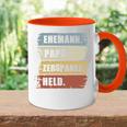 Ehemann Papa Zerspaner Held Zerspanungsmechanikeratertag Tasse Zweifarbig