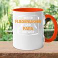 Fliesenleger Geschenk Idee Fliesenater Papa Beruf Tasse Zweifarbig