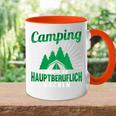 Camping Könnte Ich Hauptberuflich Machen Slogan Tasse Zweifarbig