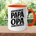 Habe Zwei Titel Papa Opa Rocke Beide Handwerker -Atertag Tasse Zweifarbig