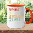 Held Bester Papa Mann Der Welt Held Bester Ehemann Tasse Zweifarbig