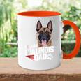 Herren Belgischer Malinois Hund Papa Belgischer Schäferhund Hundebesitzer Papa Tasse Zweifarbig