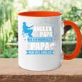 Herren Cooler Angler Papaater Fischen Angelnatertag Spruch Tasse Zweifarbig