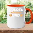 Herren Golden Retriever Dad Papa Süß Tasse Zweifarbig