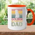 Herren Golden Retriever Dad Papaintage Hund Hunde Pfote Tasse Zweifarbig