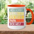 Herren Hier Kommt Armin Der Beste Papa Der Weltatertag Retro Tasse Zweifarbig