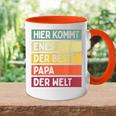 Herren Hier Kommt Enes Der Beste Papa Der Weltatertag Retro Tasse Zweifarbig