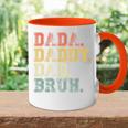 Herren Papa Papa Papa Bruh Lustigerater Tasse Zweifarbig