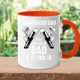 Herren Snowboard Dad Cooler Snowboard Spruchater Papa Snowboarder Tasse Zweifarbig