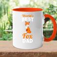 Herren Weltbester Fuchs Papa Tasse Zweifarbig