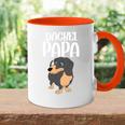 Hunde Papa Hundebesitzer Hundehalteratertag Dackel Tasse Zweifarbig