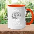 Ich Habe Zwei Titel Angler Papa Angeling Father's Day Tasse Zweifarbig