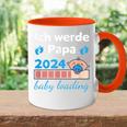 Ich Werde Papa 2024 Future Father Tasse Zweifarbig