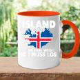 With Island Ruft Aus Dem Weg Ich Muss Los Tasse Zweifarbig