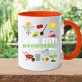 Keine Zeit Der Garten Ruft No Time The Garden Calls Tasse Zweifarbig