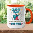 Krypto Dad Bitcoin Miner Lustige Kryptowährung Papa Tasse Zweifarbig