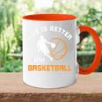 Laida Es Mejor Con El Baloncesto Cita De Baloncesto Accent Mug