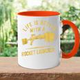 Life Is Better With A Rocket Launcher Lustig Und Witzig Tasse Zweifarbig