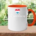 Luxembourg Luxembourg Flag Tasse Zweifarbig